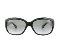 Ray - Ban Femme RB4101 JACKIE OHH 601/T3 Lunettes de soleil Injecté Noir Gris Papillon Polarisé