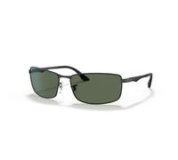 Ray - Ban Homme RB3498 N/A 002/71 Lunettes de soleil Métal Noir Vert Carré Normale
