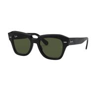 Lunettes de soleil - RAY BAN - STATE STREET RB 2186 - Noir/Vert - Protection 3 - Oversize