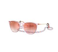 Ray-Ban Sunglass Erika Kids Summer Capsule - Couleur du Monture: Violet transparent, Couleur de Lentille: Incolore dégradé Rouge effet miroir Rouge
