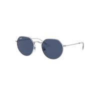 Ray-Ban Sunglass Jack Kids - Couleur du Monture: Argent, Couleur de Lentille: Bleu foncé