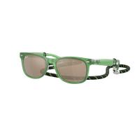 Ray-Ban Sunglass New Wayfarer Kids - Couleur du Monture: Vert opaline, Couleur de Lentille: Doré foncé