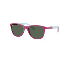 Ray-Ban Sunglass Ray-Ban Disney - Lilo & Stitch Sun Kids - Couleur du Monture: Fucsia & Rubber Azzurre, Couleur de Lentille: Vert foncé