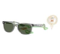 Ray-Ban Sunglass Ray-Ban Star Wars™ - Grogu Mini New Wayfarer - Couleur du Monture: Transparent Gris, Couleur de Lentille: Vert foncé