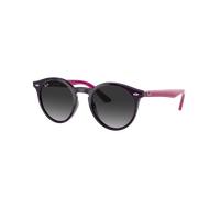 Ray-Ban Sunglass RB9064S Kids - Couleur du Monture: Violet, Couleur de Lentille: Gris foncé dégradé Gris clair