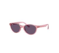 Ray-Ban Sunglass RB9080S Kids Bio-Based - Couleur du Monture: Rose transparent, Couleur de Lentille: Violet