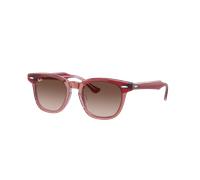 Ray-Ban Sunglass RB9098S Kids - Couleur du Monture: Dessus Rouge & Orange & Pourpre Clair, Couleur de Lentille: Brun