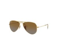 Ray-Ban Sunglass RB9506S Aviator Kids - Couleur du Monture: Doré arista, Couleur de Lentille: Polarisé Marron