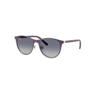 Ray-Ban Sunglass RB9552S Kids - Couleur du Monture: Violet mat sur Argent, Couleur de Lentille: Gris dégradé Bleu