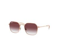 Ray-Ban Sunglass RB9594S Kids - Couleur du Monture: Or Rose, Couleur de Lentille: Transparent et violet foncé