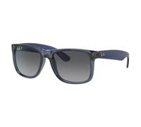 Ray-Ban Lunettes de soleil RB4165 Justin 6596T3 Homme Nylon Bleu Gris Carré Polarisé Ombré