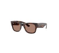 Ray - Ban Unisex Ray - Ban RB0840S MEGA WAYFARER 902/1A Lunettes de soleil Acétate Tortue Violet Carré Normale