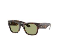Ray - Ban Unisex Ray - Ban RB0840S MEGA WAYFARER 902/4E Lunettes de soleil Acétate Tortue Vert Carré Normale
