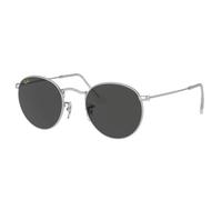 Ray - Ban Homme Ray - Ban RB3447 ROUND METAL 9198B1 Lunettes de soleil Métal Argent Gris Ronde Normale