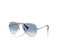Ray - Ban Unisex Ray - Ban RB3925 AVIATOR MAX 003/3F Lunettes de soleil Métal Argent Bleu Pilote Normale Ombré