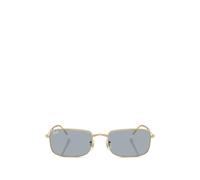 Ray - Ban Unisex Ray - Ban RB3746 001/R5 Lunettes de soleil Métal Or Bleu Carré Normale