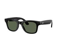 Ray-Ban Lunettes connectées Wayfarer (Gen 2) Noir brillant Verres verts