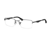 Ray - Ban Unisex RX6285 2502 Montures optiques Métal Gris Transparent Carré Normale
