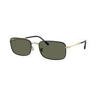 Ray-Ban, unisex, Accessoires, Noir, Taille: 56 MM Lunettes de soleil polarisées noir or verres verts