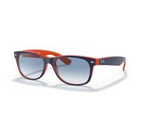 Ray-Ban Unisex-Adultes Nouveau Wayfarer Ray-Ban Nouveau Wayfarer Lunettes de soleil, RB 2132 52 789/3F 52 mm Blue Orange, Grey Gradient