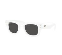 Ray - Ban Unisex Ray - Ban A$AP Rocky RB4940 WAYFARER PUFFER 671/87 Lunettes de soleil Nylon Blanc Carré Normale