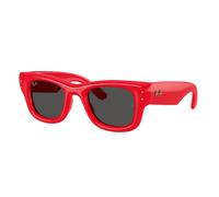 Ray - Ban Unisex Ray - Ban A$AP Rocky RB4940 WAYFARER PUFFER 683187 Lunettes de soleil Nylon Rouge Carré Normale
