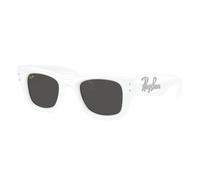Ray - Ban Unisex Ray - Ban A$AP Rocky RB4940B WAYFARER PUFFER 686387 Lunettes de soleil Nylon Blanc Carré Normale