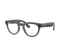 Ray-Ban Unisex Ray-Ban Meta Headliner - Couleur du Monture: Gris astéroïde, Couleur de Lentille: Transparent/Émeraude