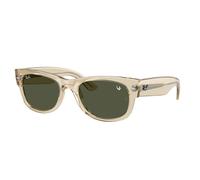 Ray - Ban Unisex Ray - Ban RB0832S MEGA WAYFARER II 146031 Lunettes de soleil Acétate Beige Vert Carré