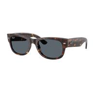 Ray - Ban Unisex Ray - Ban RB0832S MEGA WAYFARER II 902/R5 Lunettes de soleil Acétate Tortue Bleu Carré Normale