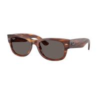 Ray - Ban Unisex Ray - Ban RB0832S MEGA WAYFARER II 954/B1 Lunettes de soleil Acétate Marron Gris Carré Normale