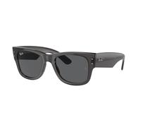 Ray - Ban Unisex Ray - Ban RB0840S MEGA WAYFARER 1406B1 Lunettes de soleil Acétate Noir Gris Carré Normale