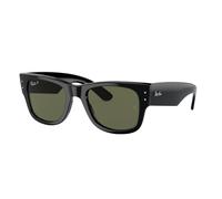Ray - Ban Unisex Ray - Ban RB0840S MEGA WAYFARER 901/58 Lunettes de soleil Acétate Noir Vert Carré Polarisé