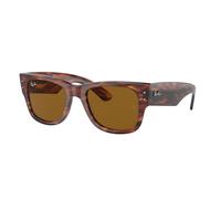 Ray - Ban Unisex Ray - Ban RB0840S MEGA WAYFARER 954/33 Lunettes de soleil Acétate Marron Marron Carré Normale