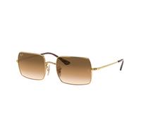Ray - Ban Unisex Ray - Ban RB1969 RECTANGLE 914751 Lunettes de soleil Métal Or Marron Carré Normale Ombré