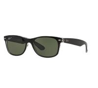 Ray - Ban Unisex Ray - Ban RB2132 NEW WAYFARER 605258 Lunettes de soleil Nylon Noir Vert G15 Carré Polarisé