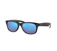 Ray - Ban Unisex Ray - Ban RB2132 NEW WAYFARER 622/17 Lunettes de soleil Injecté Noir Bleu Carré Normale Miroir