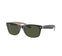 Ray - Ban Unisex Ray - Ban RB2132 NEW WAYFARER 875 Lunettes de soleil Injecté Noir Vert G15 Carré Normale