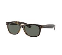 Ray - Ban Unisex Ray - Ban RB2132 NEW WAYFARER 902/58 Lunettes de soleil Injecté Tortue Vert G15 Carré Polarisé