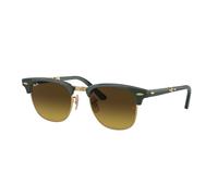 Ray - Ban Unisex Ray - Ban RB2176 CLUBMASTER FOLDING 136885 Lunettes de soleil Acétate Vert Marron Carré Normale Ombré