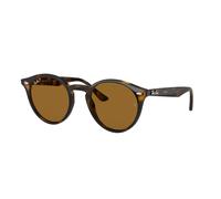 Ray - Ban Unisex Ray - Ban RB2180 710/83 Lunettes de soleil Injecté Tortue Ronde Polarisé