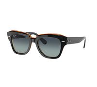 Ray - Ban Unisex Ray - Ban RB2186 STATE STREET 132241 Lunettes de soleil Acétate Noir Gris Carré Normale Ombré