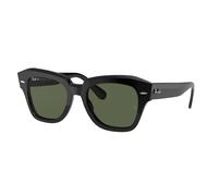 Ray - Ban Unisex Ray - Ban RB2186 STATE STREET 901/58 Lunettes de soleil Acétate Noir G15 Carré Polarisé