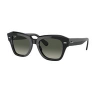 Ray - Ban Unisex Ray - Ban RB2186 STATE STREET 901/71 Lunettes de soleil Acétate Noir Gris Carré Normale Ombré