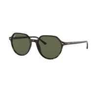Ray - Ban Unisex Ray - Ban RB2195 THALIA 902/31 Lunettes de soleil Acétate Tortue Vert Carré Normale