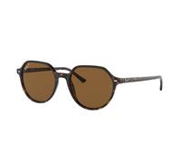 Ray - Ban Unisex Ray - Ban RB2195 THALIA 902/57 Lunettes de soleil Acétate Tortue Marron Carré Polarisé