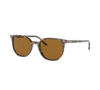 Ray - Ban Unisex Ray - Ban RB2197 ELLIOT 135757 Lunettes de soleil Acétate Marron Marron Carré Polarisé