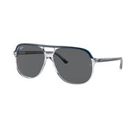 Ray - Ban Unisex Ray - Ban RB2198 BILL 1341B1 Lunettes de soleil Acétate Bleu Gris Carré Normale