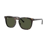 Ray - Ban Unisex Ray - Ban RB2210 902/31 Lunettes de soleil Acétate Tortue Vert Carré Normale