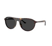 Ray - Ban Unisex Ray - Ban RB2215 902/48 Lunettes de soleil Acétate Tortue Gris Carré Polarisé